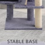TWDEPART 42.5'' Cat Tree for Indor Cats, Multifunctional Cat Tower with Cozy Condo, Perches, Scratching Posts and Hammock, Grey… - Image 5