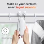 SwitchBot Automatic Curtain Opener - Bluetooth Remote Control Smart Curtain with App/Timer, Upgraded High-Performance Motor, Add SwitchBot Hub to Work with Alexa, Google Home, HomeKit - Image 3