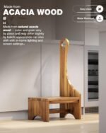 Premium Step Stool with Handle for Adults, Elderly & Seniors, Wooden 9” One Step Stool for High Bed, Heavy Duty Bedside Step Platform, Holds Up to 400 lbs, Nonslip Platform for Kitchen/Bathroom - Image 3