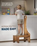 Premium Step Stool with Handle for Adults, Elderly & Seniors, Wooden 9” One Step Stool for High Bed, Heavy Duty Bedside Step Platform, Holds Up to 400 lbs, Nonslip Platform for Kitchen/Bathroom - Image 7