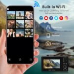 4K Digital Camera for Photography, 64MP Vlogging Camera for YouTube with 3" 180° Flip Screen, 18X Digital Zoom Point and Shoot Camara with 32GB Micro SD Card for Beginner (Black) - Image 4