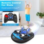 Mini Drone for Adults, Drones & Cars 2 in 1 Toy with One Key Take Off-Landing, Altitude Hold, Headless Mode, 360° flip, Car Mode, 2 Batteries, - Image 4