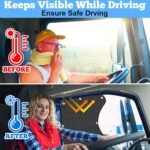 2PCS Side Window Sunshades for Semi-Truck,23.6x21.6inch Car Side Window Shade RV Semi Truck Accessories - Image 4