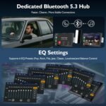 9" Single DIN Car Stereo with Wireless Apple CarPlay and Android Auto,CooCom UHD Car Radio IPS Touchscreen,Mirror Link, Voice Control, Bluetooth 5.3,GPS,AM&FM,Typc-C,EQ,SWC - Image 5