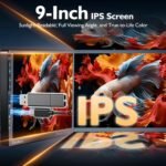 9" Single DIN Car Stereo with Wireless Apple CarPlay and Android Auto,CooCom UHD Car Radio IPS Touchscreen,Mirror Link, Voice Control, Bluetooth 5.3,GPS,AM&FM,Typc-C,EQ,SWC - Image 6