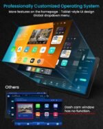 11" Extra Large Wireless Apple CarPlay Screen for Car – Ultra-Slim 0.16 Inch Touchscreen Car Stereo with Android Auto, 4K Dash Cam, 1080p Backup Camera, GPS, Mirror Link, Voice Control - Image 5
