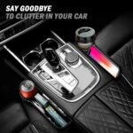 Car Seat Gap Filler Organizer, 2 Pack Multifunctional Car Seat Organizer with Adjustable Cup Holder, Universal Car Seat Storage Box for Phone, Glasses - Image 3