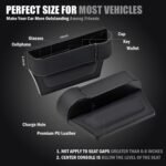 Car Seat Gap Filler Organizer, 2 Pack Multifunctional Car Seat Organizer with Adjustable Cup Holder, Universal Car Seat Storage Box for Phone, Glasses - Image 5