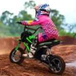 24V Kids Electric Dirt Bike - 350 w Powerful Motorcycle for Boys & Girls, 3 Speed Modes Up to 14.29MPH, Shockproof Suspension, ASTM-Certified Off-Road Motocross Bike Gift for Ages 8-12 - Image 4