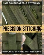 Military Tactical Backpack,Sturdy Work & Molle Laptops Rucksack,Army Pack for Hiking Camping Travel Fishing Gym,Green - Image 3