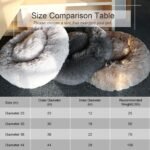 Dog Bed, Cat Calming Bed, Faux Fur Pillow Pet Donut Cuddler Round Plush Bed for Large Medium Small Dogs and Cats - Image 7