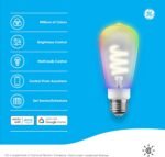 Cync GE Smart LED Light Bulb, ST19 Edison Style, Room Decor Aesthetic, Color Changing WiFi Light, 60W Equivalent, Works with Amazon Alexa and Google Home (Pack of 2) - Image 3