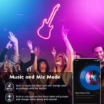 20Ft Neon Rope Lights,Flexible Led Rope Lights Control with App/Remote,Multiple Modes Rope Lights,IP67 Outdoor Waterproof,Music Sync Light Strip for Bedroom - Image 5