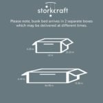 Storkcraft Long Horn Solid Wood Twin Over Twin Bunk Bed in Espresso - Image 3