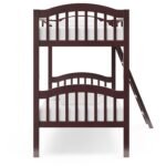 Storkcraft Long Horn Solid Wood Twin Over Twin Bunk Bed in Espresso - Image 5