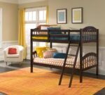 Storkcraft Long Horn Solid Wood Twin Over Twin Bunk Bed in Espresso - Image 6