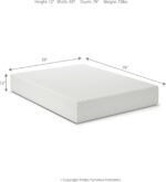 Signature Design by Ashley Queen Size Chime 12 Inch Medium Firm Memory Foam Mattress with Green Tea & Charcoal Gel for Pressure Relief, Fiberglass Free, Mattress In A Box - Image 3