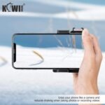 KIWIFOTOS Phone Camera Grip Handle Holder Phone Tripod Mount with Remote Shutter & Cold Shoe Adapter for iPhone 17 16 15 14 Pro Max Samsung Smartphone Selfie Vlog Video Shooting - Image 5