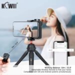 KIWIFOTOS Phone Camera Grip Handle Holder Phone Tripod Mount with Remote Shutter & Cold Shoe Adapter for iPhone 17 16 15 14 Pro Max Samsung Smartphone Selfie Vlog Video Shooting - Image 7