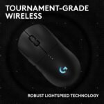 Logitech G PRO 2 Lightspeed Wireless Gaming Mouse, Right- or Left-Handed Mouse with up to 4 Customizable and Switchable Magnetic Side Buttons, 44K DPI Sensor, USB-C Charging, for PC/Mac - Black - Image 6