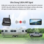 Magnetic Wireless Backup Camera, Ultra Strong Signal Clear Picture Rechargeable Rear View Reverse Wireless Back up Camera for Trailer Truck Camper RV Pickup Van etc (9000) - Image 4