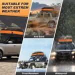 Sailnovo Car Rooftop Cargo Carrier Roof Bag, 15 Cubic Feet Waterproof Rooftop Cargo Carrier Bag, Fit Car with Without Luggage Rack - Cartop Carrier Bag with Tie-Down Strap, Safety Hook - Image 9