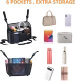 WLLWOO Car Net Pocket Handbag Holder Between Seats Back Storage Organizer Purse Holder for Console Front Seat Storage Barrier - Image 5