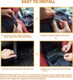 WLLWOO Car Net Pocket Handbag Holder Between Seats Back Storage Organizer Purse Holder for Console Front Seat Storage Barrier - Image 7