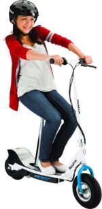 Razor E300S Seated Electric Scooter for Kids Ages 13+ - 9" Pneumatic Tires, Removable Seat, Up to 15 mph and 40 min of Ride Time, for Riders up to 220 lbs - Image 3