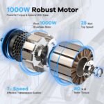 1000 Peak Electric Bike for Adults,up 80 Miles Removable Battery Ebike, 26" Electric E Bike with 7-Speed,Adult Electric Bicycles for Commute Beach Snow Womens All Terrain - Image 3