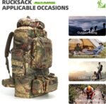 King'sGuard 100L Camping Hiking Backpack Molle Rucksack Military Camping Backpacking Daypack - Image 3