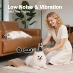 Dog Hair Clippers for Grooming Kit and Dog Paw Trimmer Nail Grinder for Grooming, Low Noise Rechargeable Cordless, Shaver Grooming Supplies for Pet Cats Dogs (Black, White) - Image 5