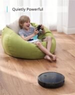 eufy Like-New BoostIQ RoboVac 11S MAX, Robot Vacuum Cleaner, Super-Thin, Powerful Suction, Quiet, Self-Charging Robotic Vacuum Cleaner, Cleans Hard Floors to Medium-Pile Carpets, Black (Renewed) - Image 3
