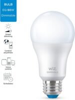 WiZ 60W A19 Dimmable Daylight (5000K) LED Smart Bulb - Pack of 2 - 800 Lumen - E26 - Indoor - Connects to Your Existing Wi-Fi - Control with Voice or App - Activate with Motion - Matter Compatible - Image 4