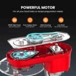 VIVOHOME Stand Mixer, 660W 10 Speed 6 Quart Tilt-Head Kitchen Electric Food Mixer with Beater, Dough Hook, Wire Whip and Egg Separator, Red - Image 6