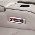 Signature Design by Ashley Boyington Contemporary Leather Match Power Reclining Sofa with USB Charging Ports, LED Lights and Adjustable Headrest, Light Gray - Image 7
