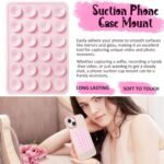 Anteel Silicone Suction Phone Case Mount, Silicon Adhesive Phone Accessory for Smartphones, Hands-Free Mirror Shower Phone Holder for Selfies, Tiktok Videos (Lavender) - Image 3