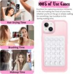 Anteel Silicone Suction Phone Case Mount, Silicon Adhesive Phone Accessory for Smartphones, Hands-Free Mirror Shower Phone Holder for Selfies, Tiktok Videos (Lavender) - Image 4