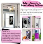 Anteel Silicone Suction Phone Case Mount, Silicon Adhesive Phone Accessory for Smartphones, Hands-Free Mirror Shower Phone Holder for Selfies, Tiktok Videos (Lavender) - Image 5