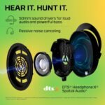 HyperX Cloud Stinger 2 – Gaming Headset, DTS Headphone:X Spatial Audio, Lightweight Over-Ear Headset with mic, Swivel-to-Mute Function, 50mm Drivers, PC Compatible, Black - Image 4