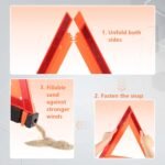 Safety Triangles DOT Approved, Standard Warning Triangles Enmergency Reflector, Emergency Triangles for Vehicles with Carry Case(3 Pack,Without Sand) - Image 4