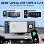 Wireless Portable Carplay Screen for Car - 10.26Inch Carplay & Android Auto Car Touch Stereo, with 4K Dash Cam, Backup Camera,Bluetooth,GPS Navigation - Image 3