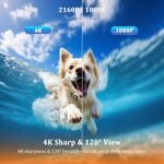 Action Camera 4K,2025 Upgrade Body Cam WiFi POV Camera,Thumb Size Snap Cam with Waterproof Case,Wearable Sports Snapcam,Mini Body Camera for Walking Fishing Vlogging Cycling Horse Riding - Image 4