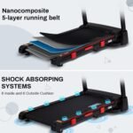 Treadmills for Home, 15% Auto Incline, 0.5-10 MPH, 18" Belt, 3 HP, 350lb Capacity, Foldable, Bluetooth App - Image 4