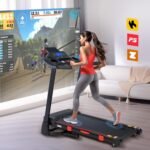 Treadmills for Home, 15% Auto Incline, 0.5-10 MPH, 18" Belt, 3 HP, 350lb Capacity, Foldable, Bluetooth App - Image 6