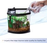 Aqueon LED MiniBow Small Aquarium Fish Tank Kit with SmartClean Technology, Black, 2.5 Gallon - Image 5