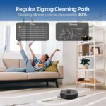 Robot Vacuum and Mop with Mapping, LiDAR Navigation Robotic Vacuums with 5000Pa, Self-Recharging, Wi-Fi/App/Alexa Control,No-Go Zones, Ideal for Pet, Hard Floors, Carpet - Image 5