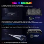 MoKo RGB Backlight Keyboard for PS5 Controller, Bluetooth Wireless Mini Gamepad Chatpad for PlayStation 5 with Upgraded Built-in Speaker & 3.5mm Audio Jack for PS5 Controller Accessories - Image 8