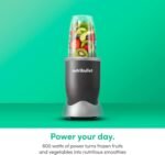 nutribullet Personal Blender, Shakes, Smoothies, Food Prep, and Frozen Blending, 24 Ounces, 600 Watt, Gray, NBR-0601WM - Image 4