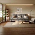 89" 3 Seater Couches for Living Room Sofas Comfy Sectional Couch with 24" Deep Seat Loveseat Sofa for Small Apartment, Grey - Image 4